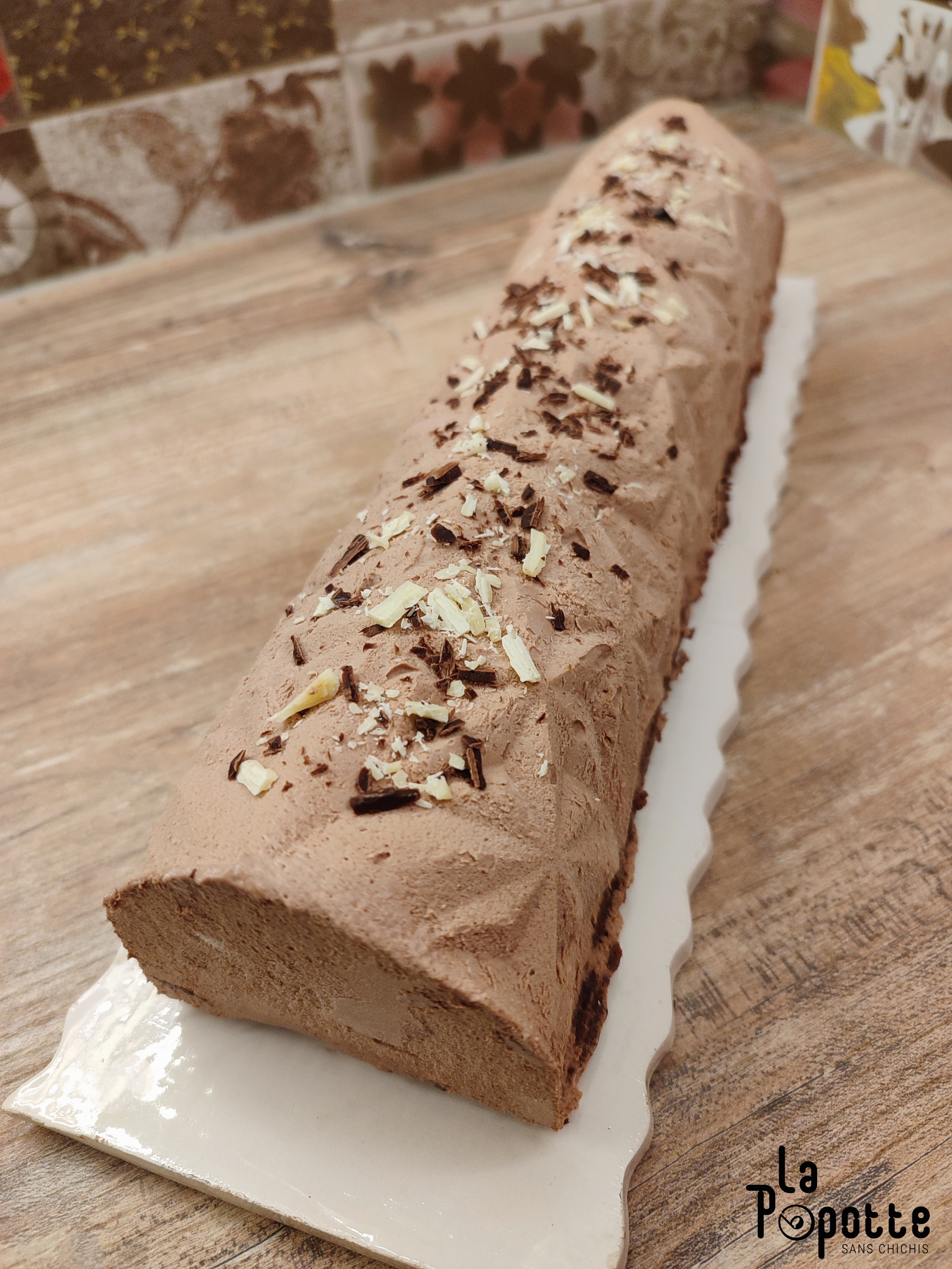 Bûche poire chocolat