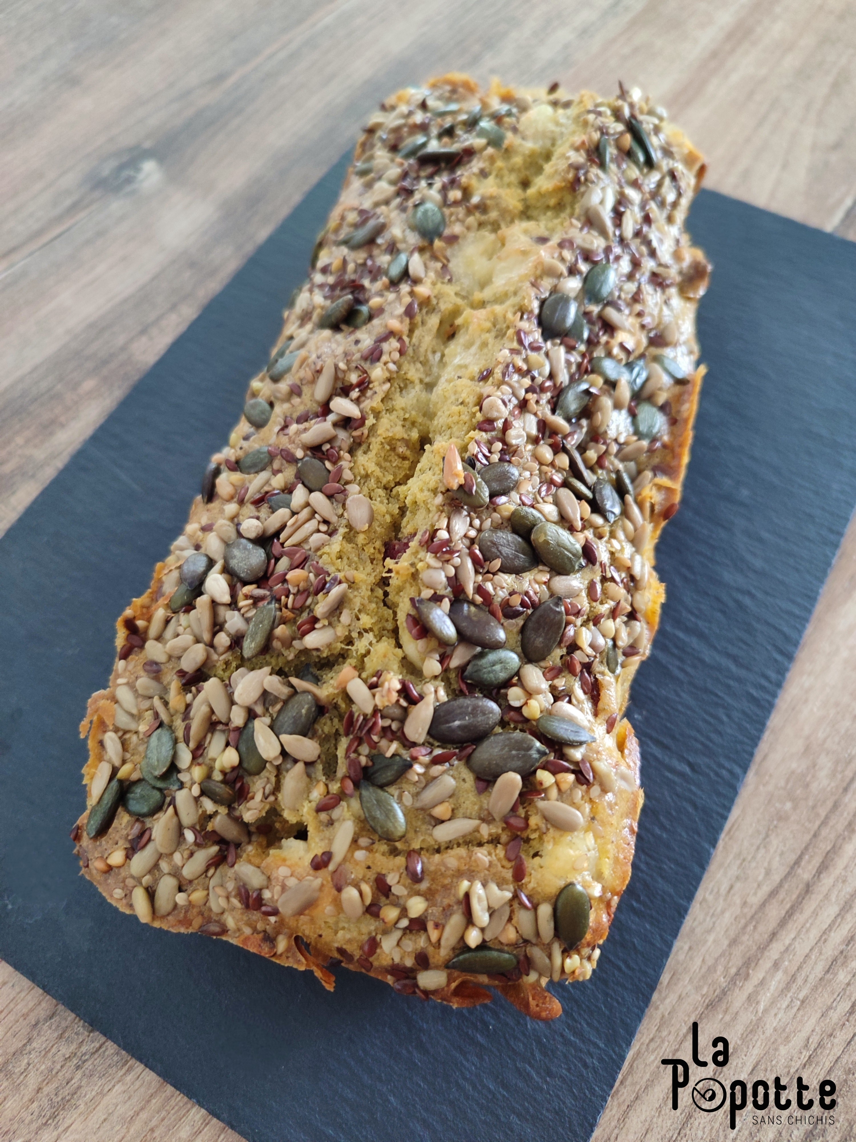 Cake pesto chèvre et chorizo