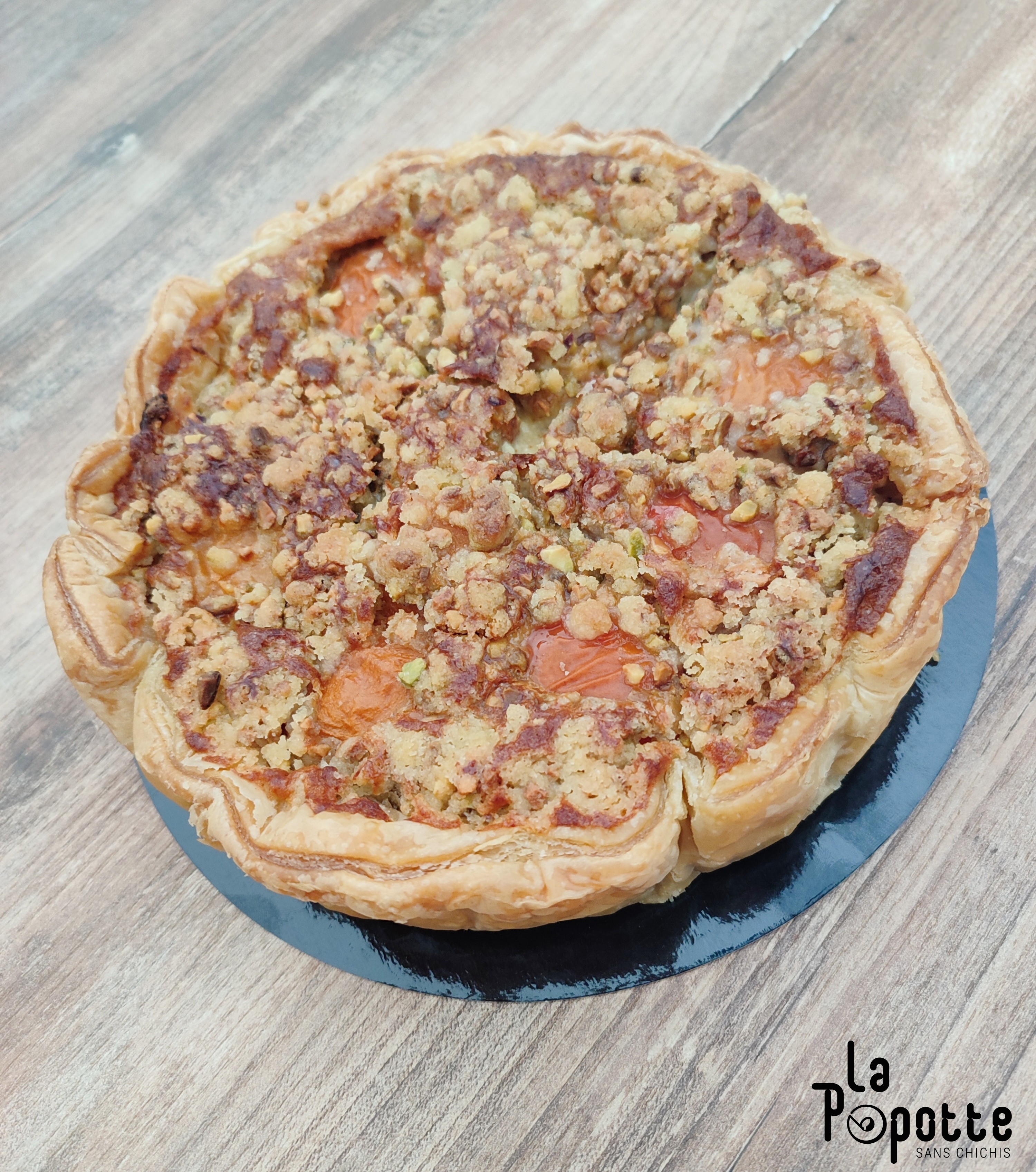 Clafoutis abricot pistache