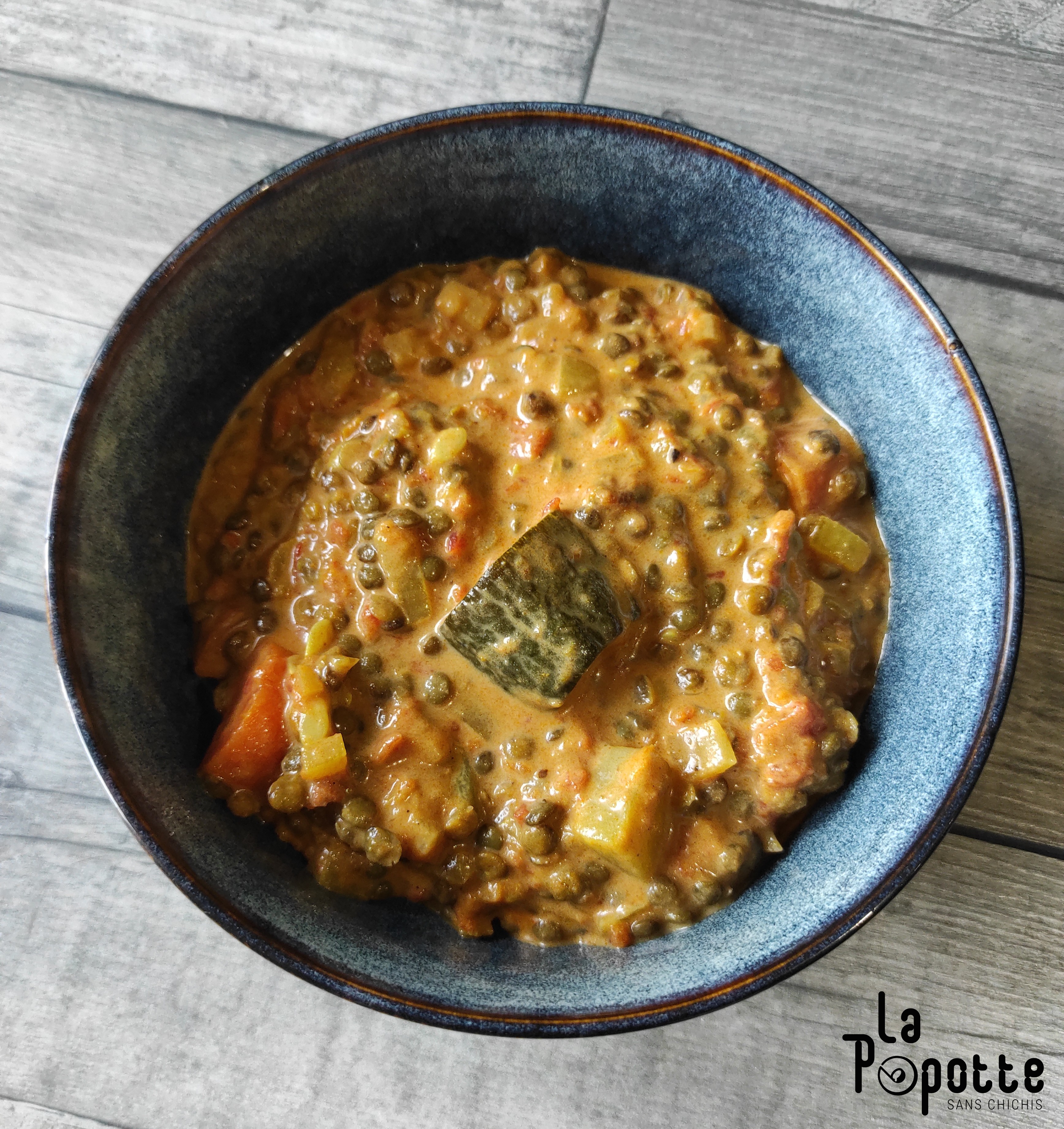 Curry aux lentilles vertes