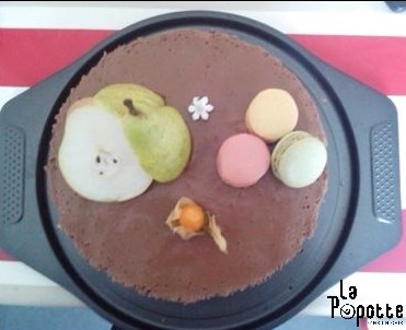 Entremet poire chocolat caramel