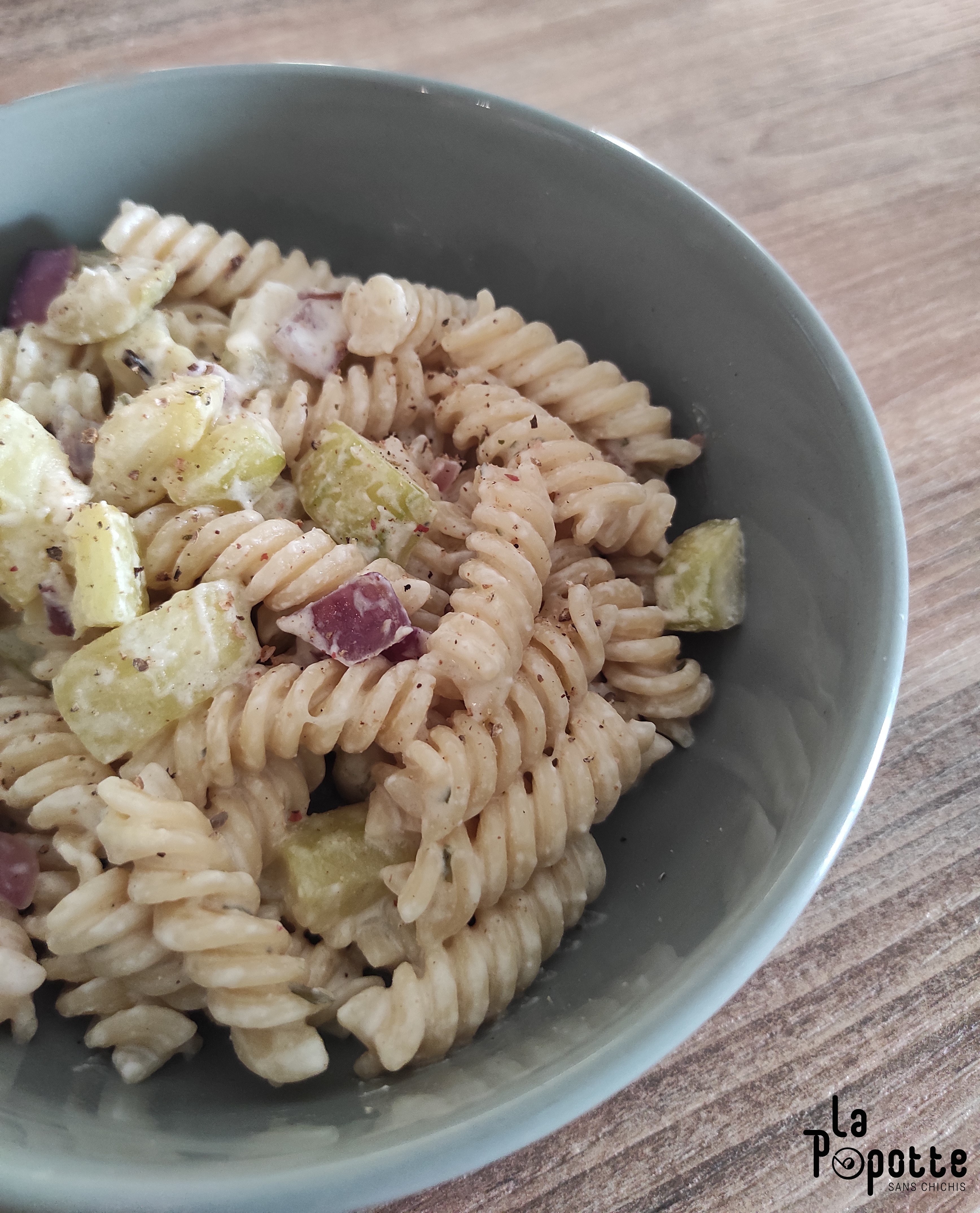 Pâtes courgettes boursin