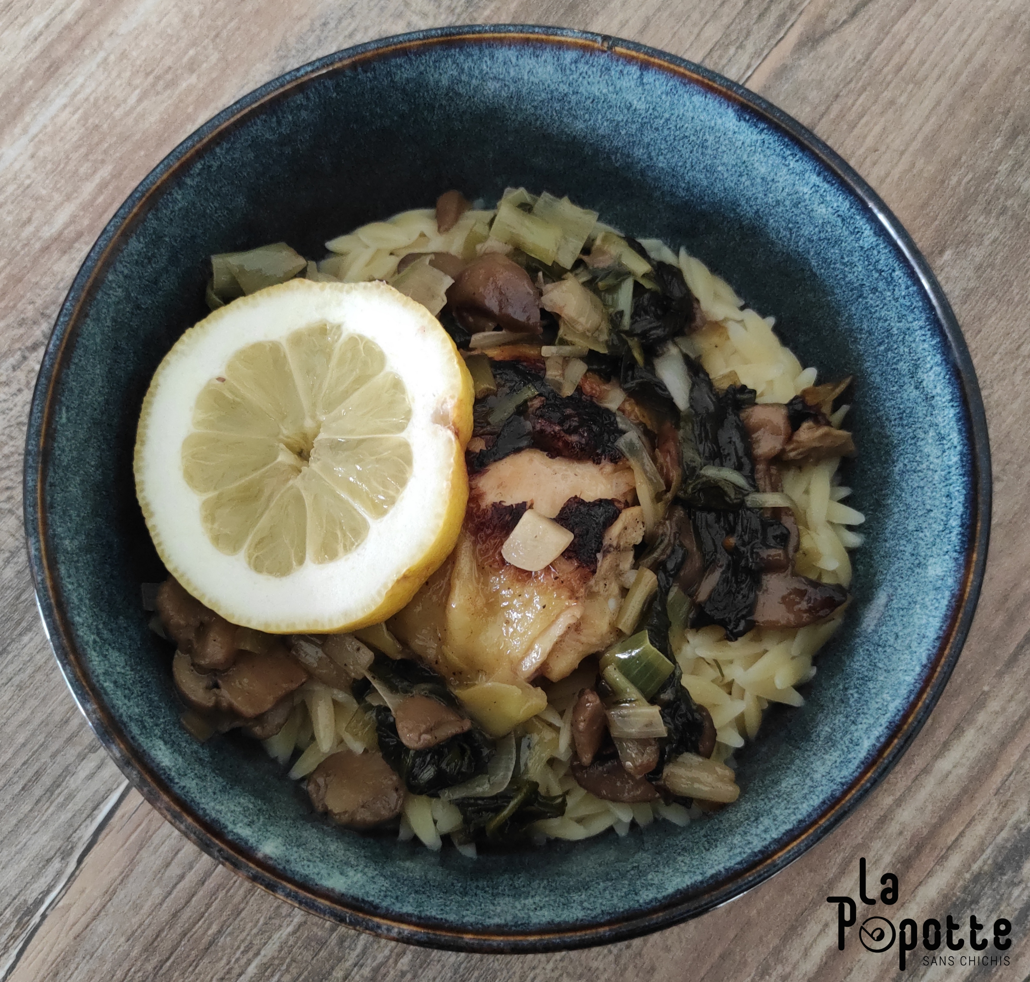 Poulet citron et Orzo