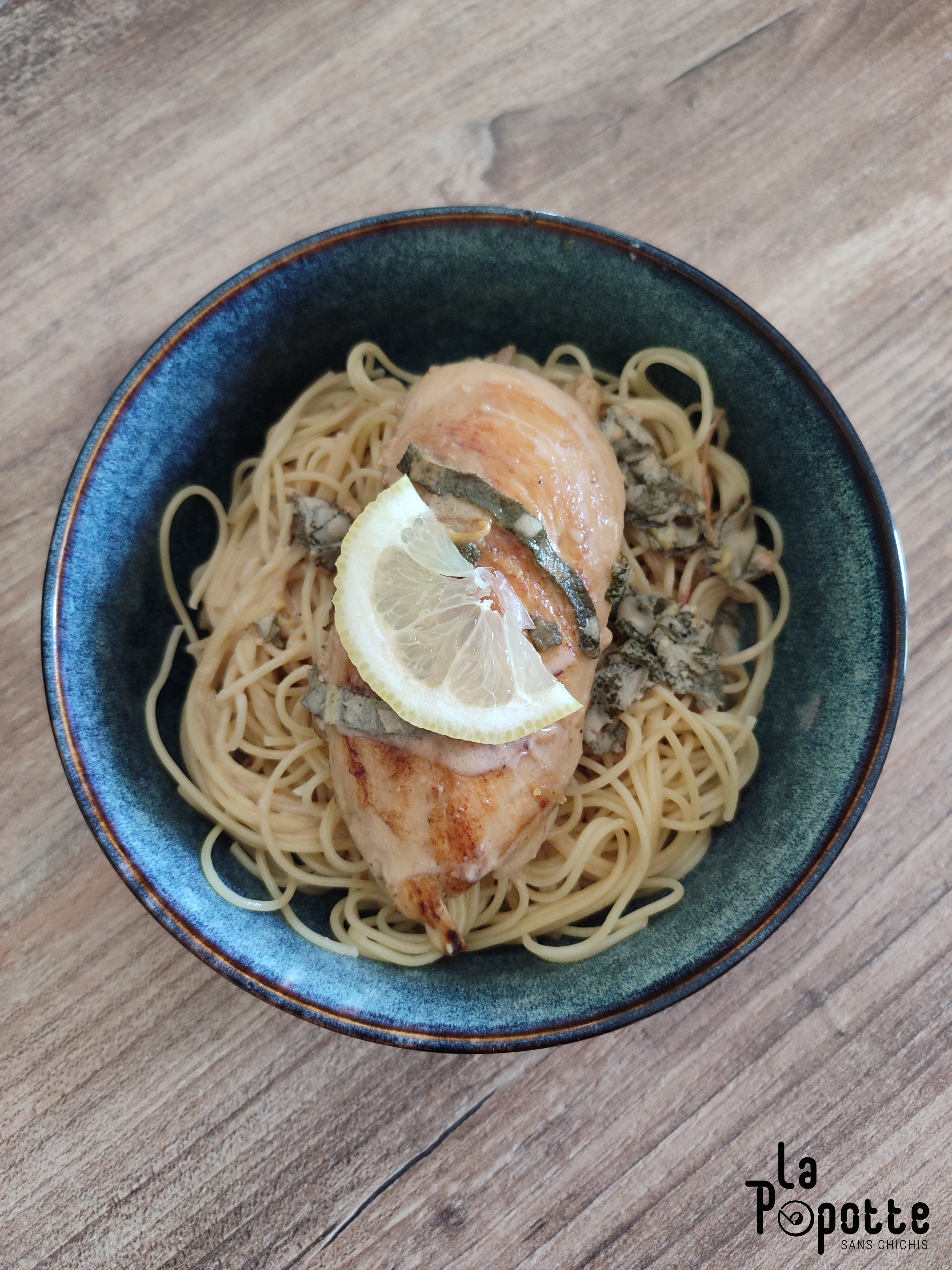 Poulet sauce citron sauge