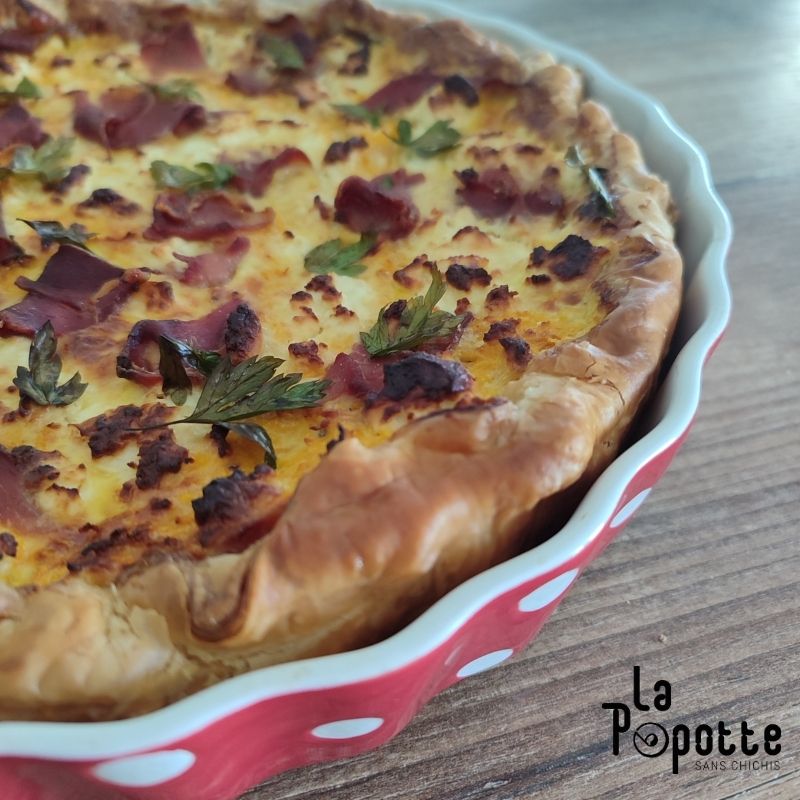 Quiche carottes cumin feta