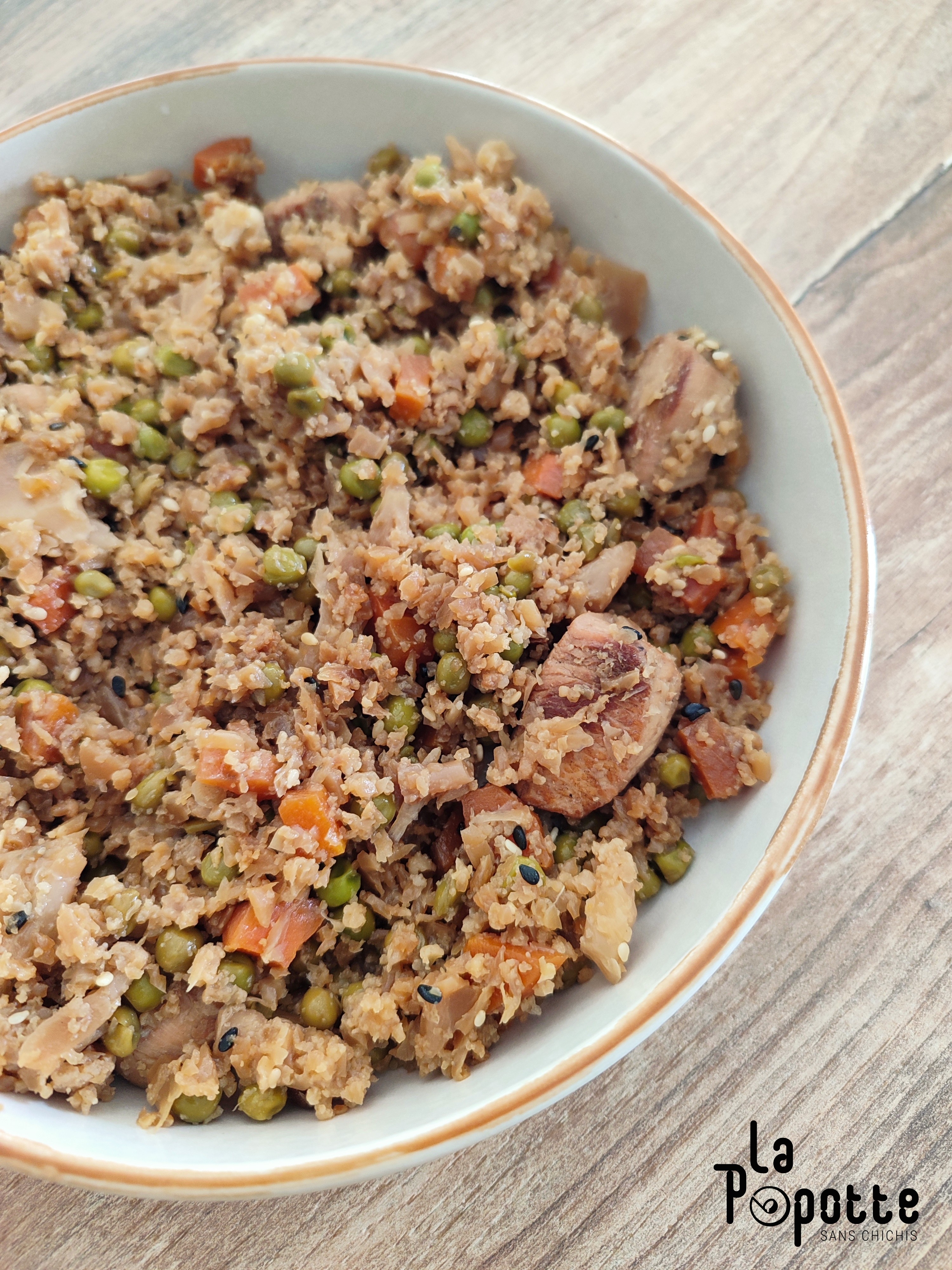 Riz de chou-fleur façon riz cantonais 