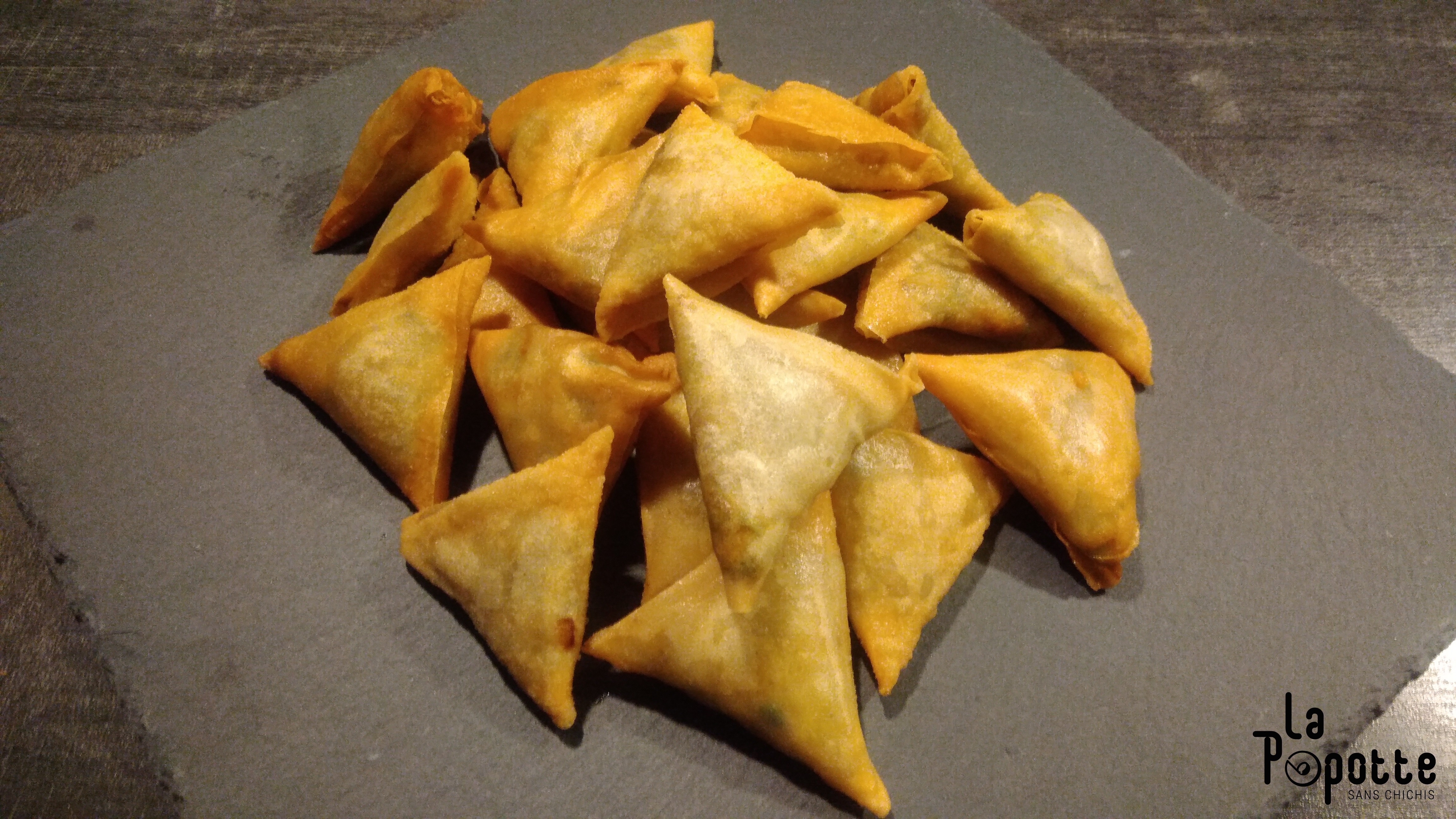 Samossas poulet curry