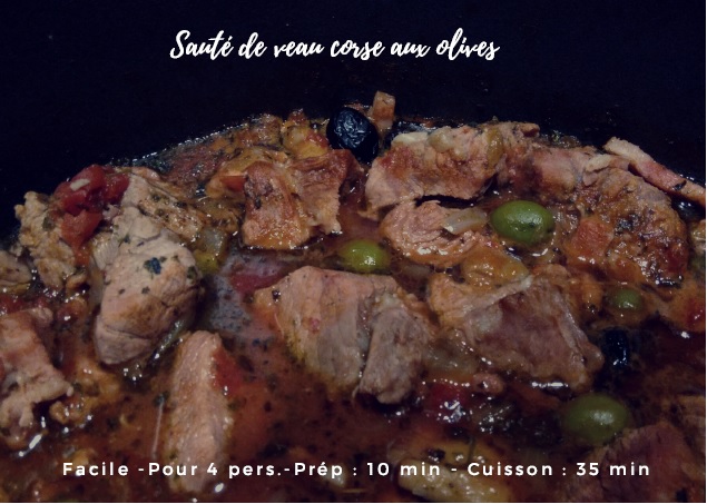 Sauté de veau corse aux olives