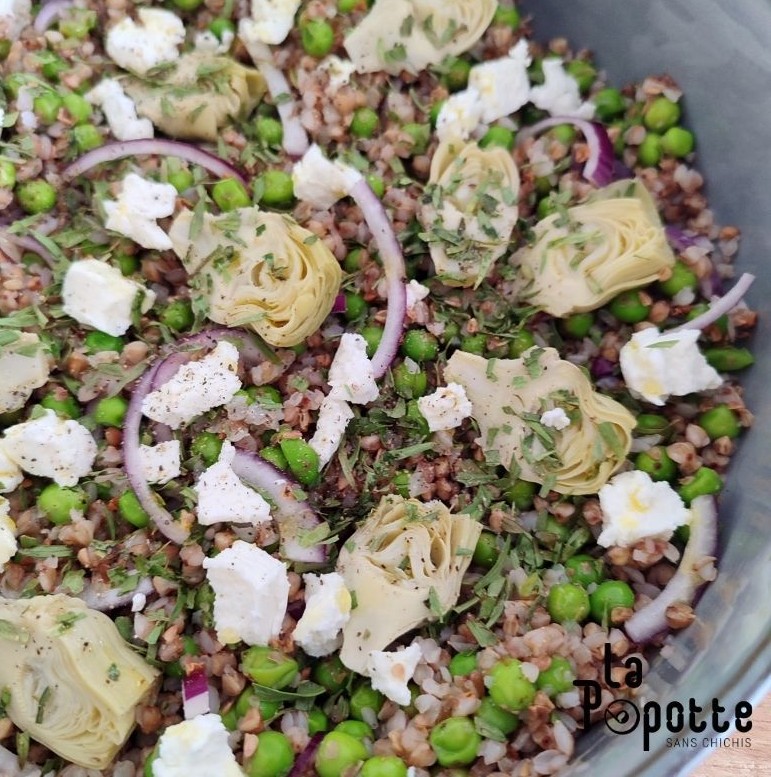 Taboulé de Kasha aux légumes de printemps