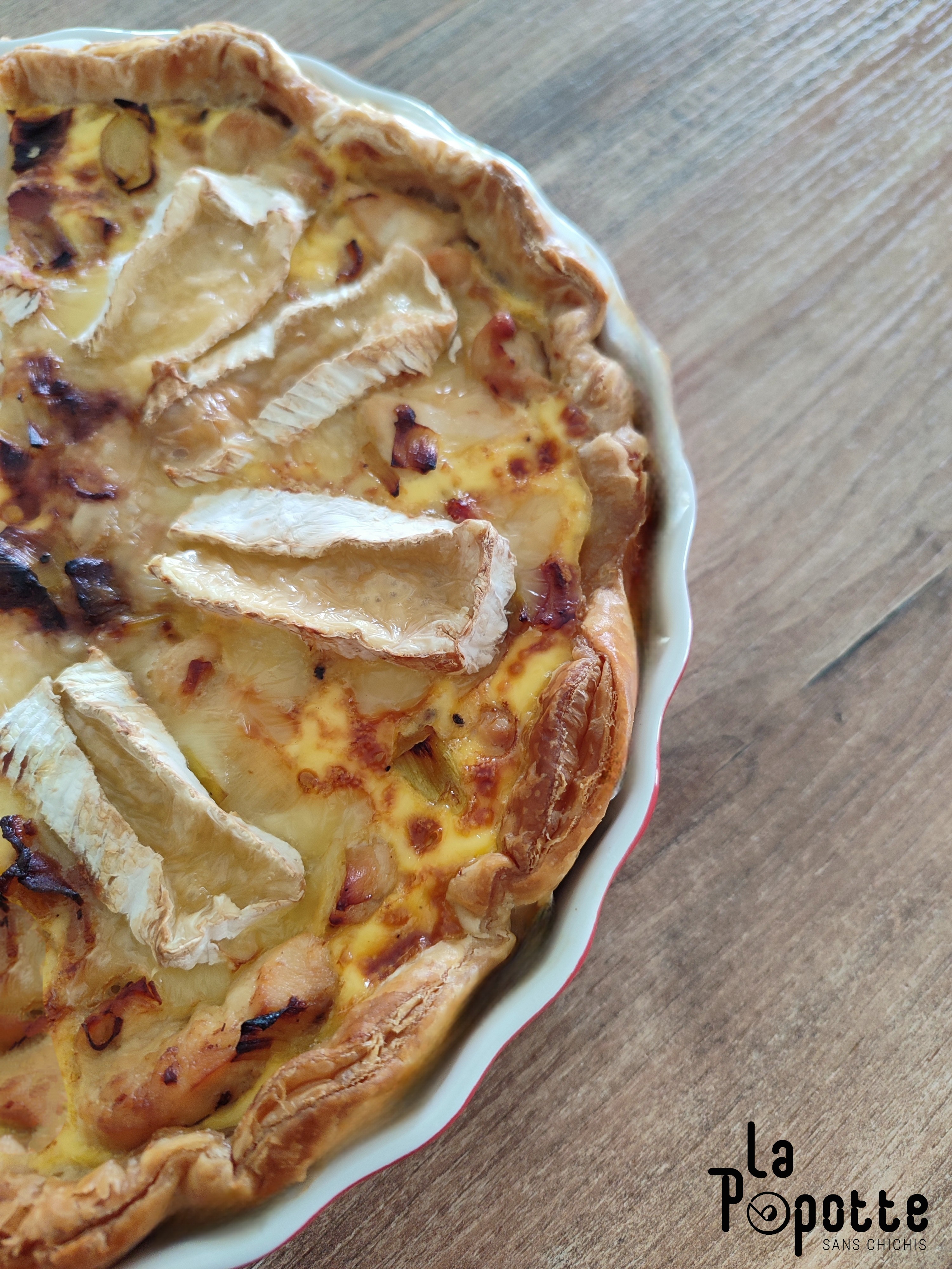 Tarte poireaux camembert
