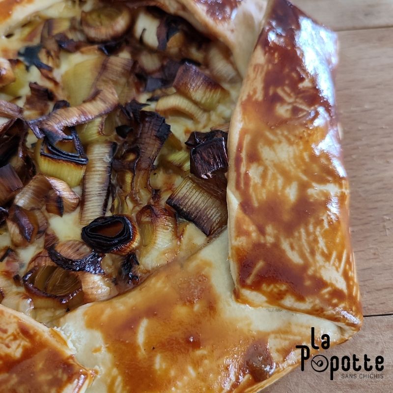 Tarte poireaux raclette