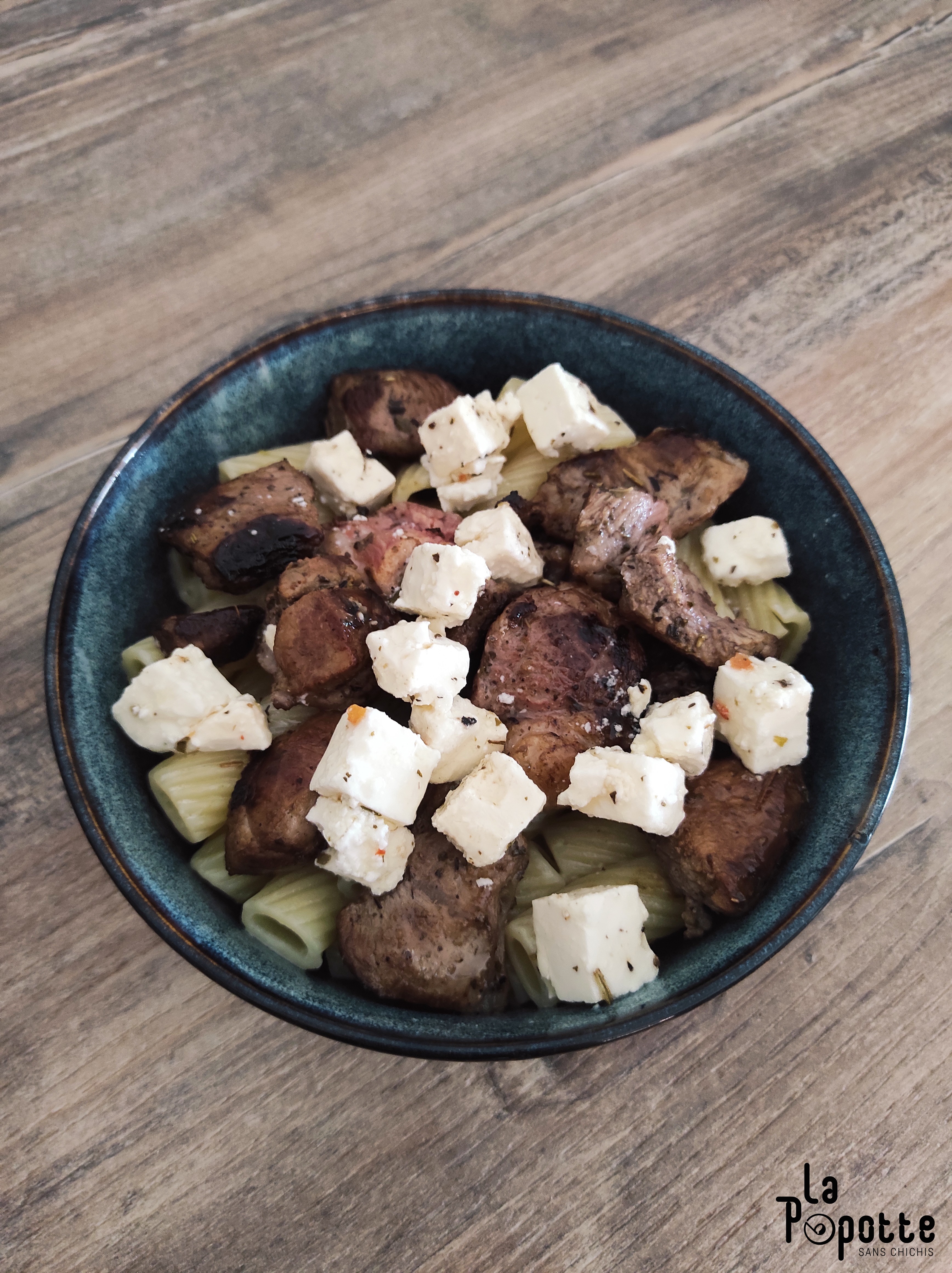 Tortiglioni agneau et feta
